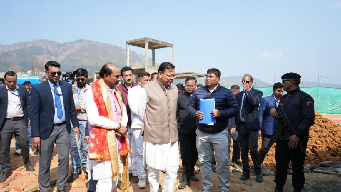 256 करोड़ की लागत से बन रहे प्रदेश के प्रथम महिला स्पोर्ट्स कॉलेज का मुख्यमंत्री पुष्कर सिंह धामी ने किया स्थलीय निरीक्षण