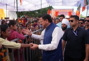 मुख्यमंत्री पुष्कर सिंह धामी ने खटीमा के बग्घा चौवन में “12 साल विश्वास के, विकास के, जनकल्याण के” कार्यक्रम में किया प्रतिभाग