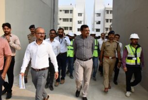 बागवाला में प्रधानमंत्री आवास योजना में बने 1872 आवासों का मुख्य सचिव ने किया निरीक्षण।
