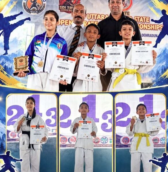 उत्तराखंड स्टेट ओपन कराटे चैंपियनशिप में बच्चों का शानदार प्रदर्शन