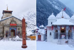 उत्तराखंड में बदला मौसम का मिजाज, केदारनाथ और गंगोत्री धाम में हुई बर्फबारी